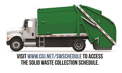 coj trash pickup schedule.